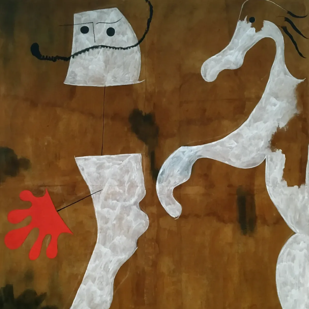 Хуан Миро — Полицейский, 1925 (холст, масло)