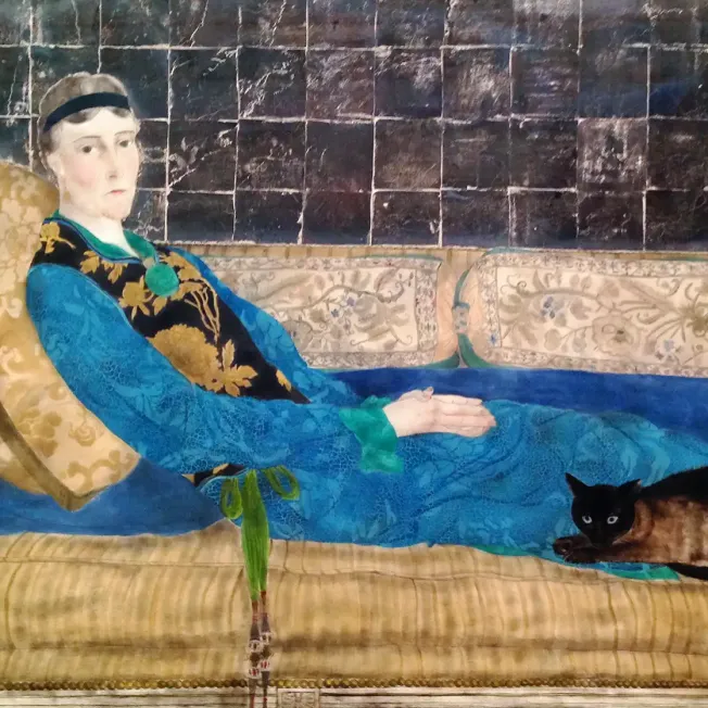 Цугухару Фудзита — Портрет Эмили Крейн Чадборн, 1922 (холст, масло)