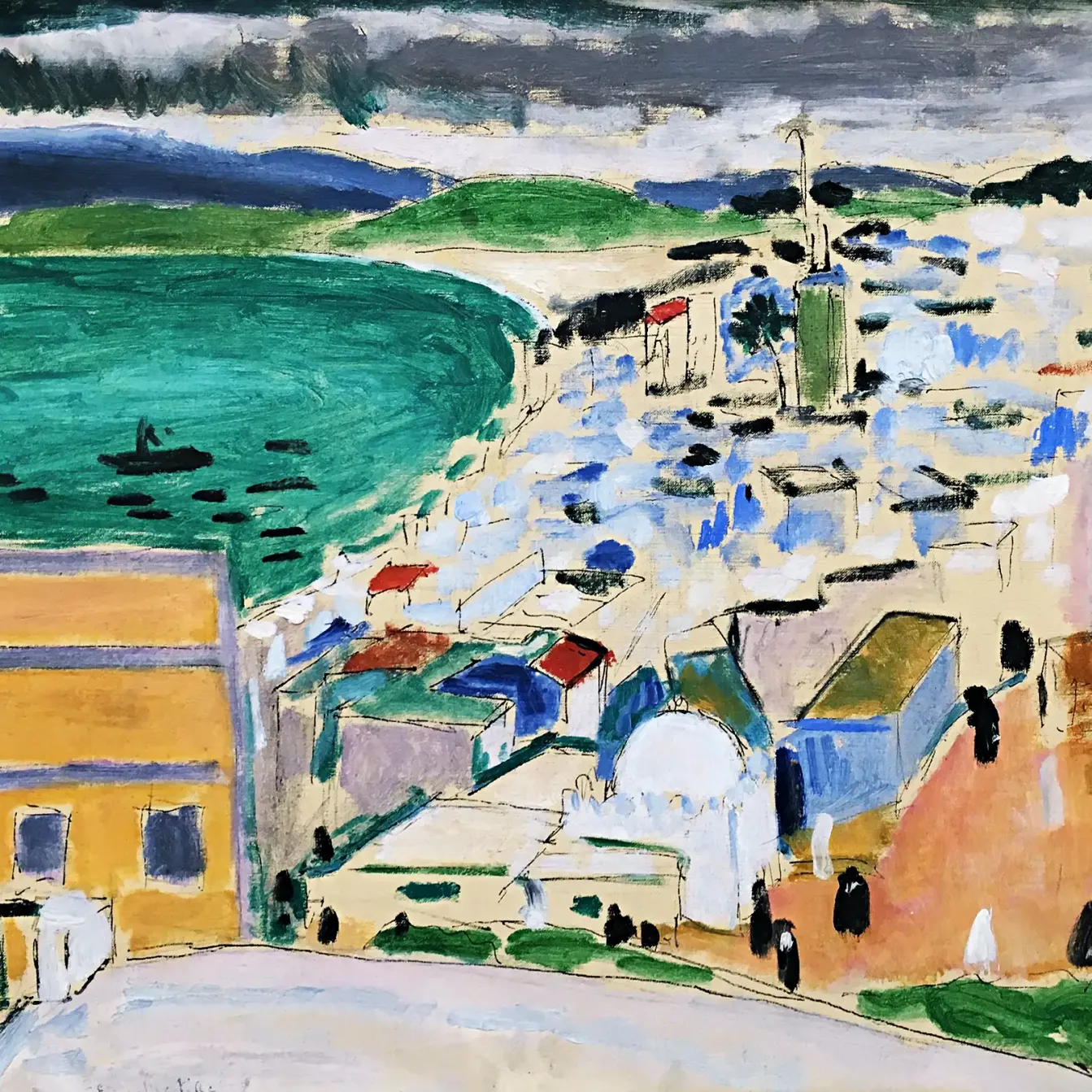 Анри Матисс — Вид на бухту Танжера, 1912 (холст, масло)