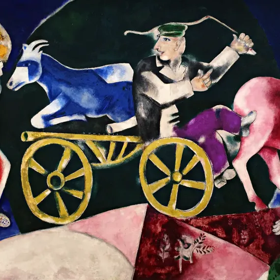 Марк Шагал — Продавец скота, 1912-1923 (холст, масло)