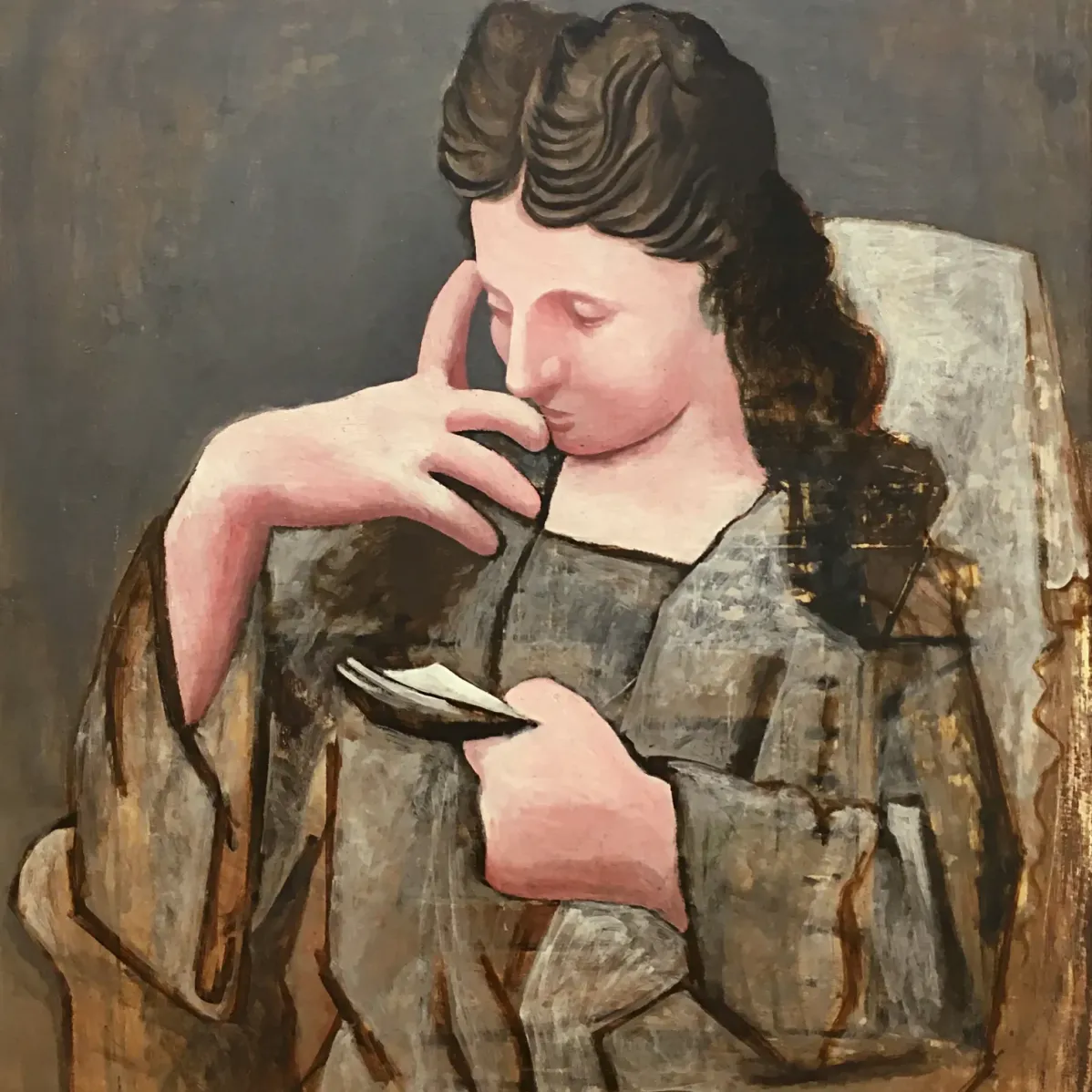 Пабло Пикассо — Читающая женщина, 1920 (холст, масло)