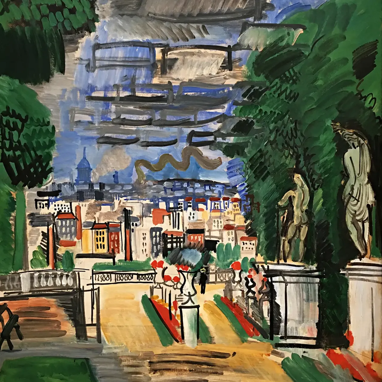 Рауль Дюфи — Партк Сен-Клу, 1919 (холст, масло)