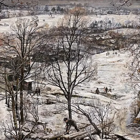 Исаак Бродский — Зима, 1919-1922 (холст, масло)