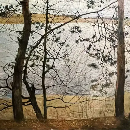 Исаак Бродский — Сквозь ветви, 1907 (холст, масло)