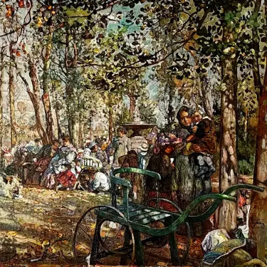 Исаак Бродский — Тёплый день, 1908 (холст, масло)