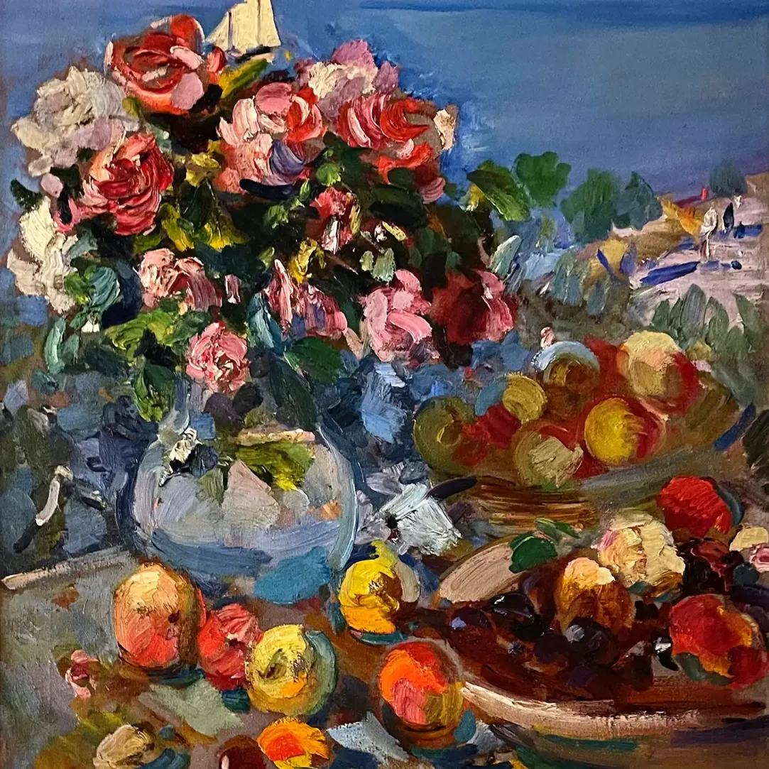 Константин Коровин — Цветы. Гурзуф, 1916 (холст, масло)