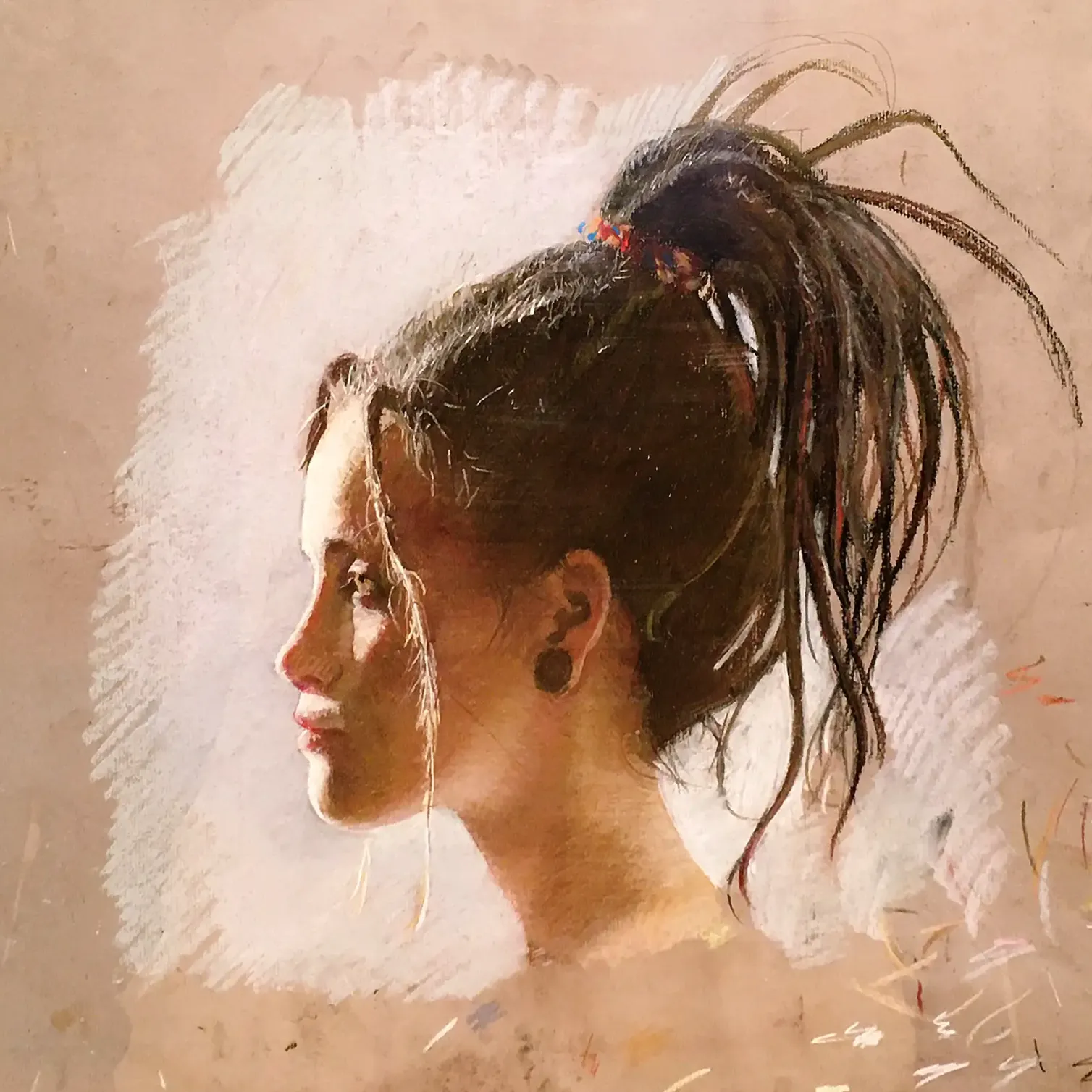Наталья Милашкевич — Дреды, 2017 (бумага, пастель)