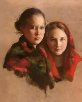 Наталья Милашкевич — Шелковая шаль, 2015 (бумага, пастель)