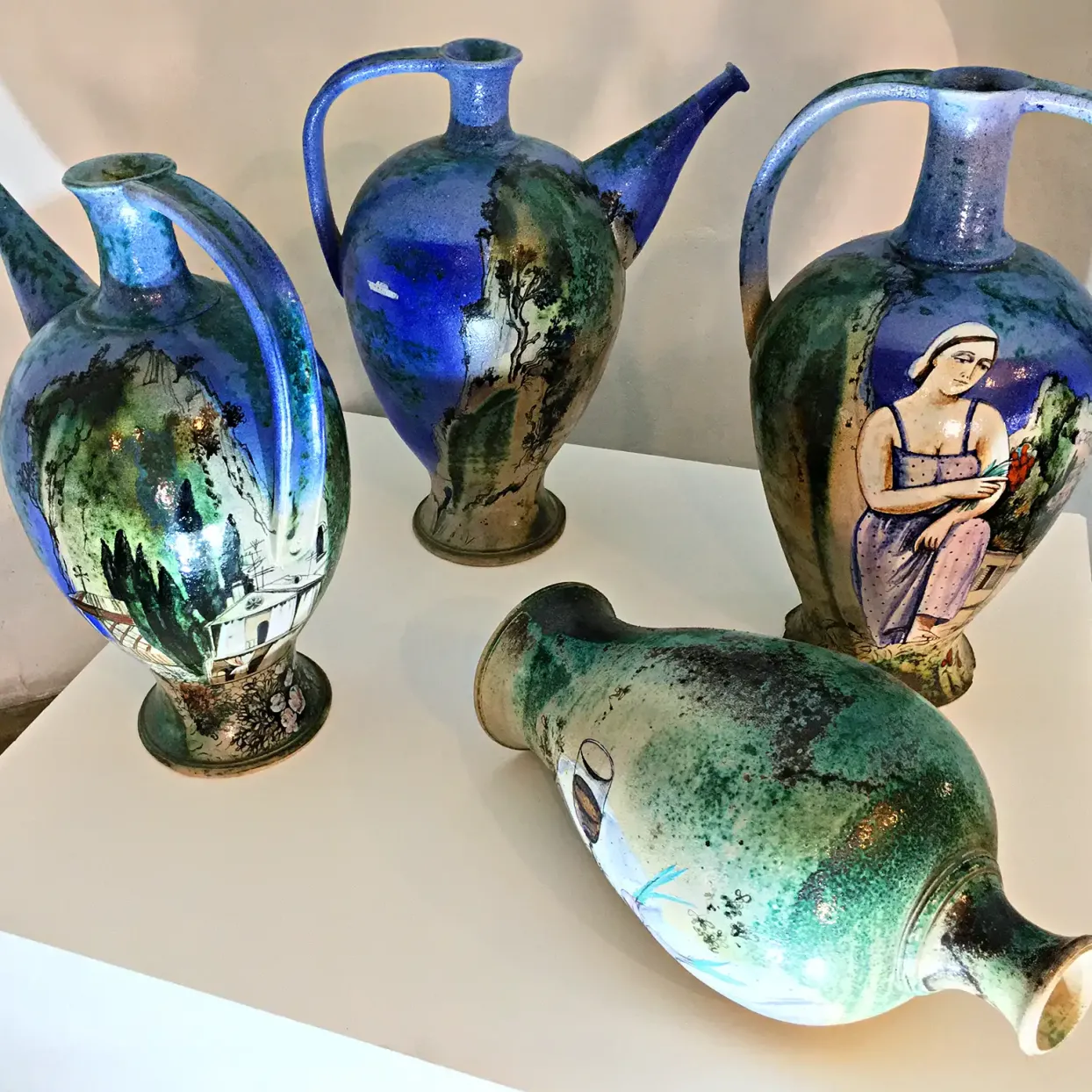 Наталия Савинова — Крым, 1988 (шамот, цветные глазури, надглазурная и подглазурная роспись)