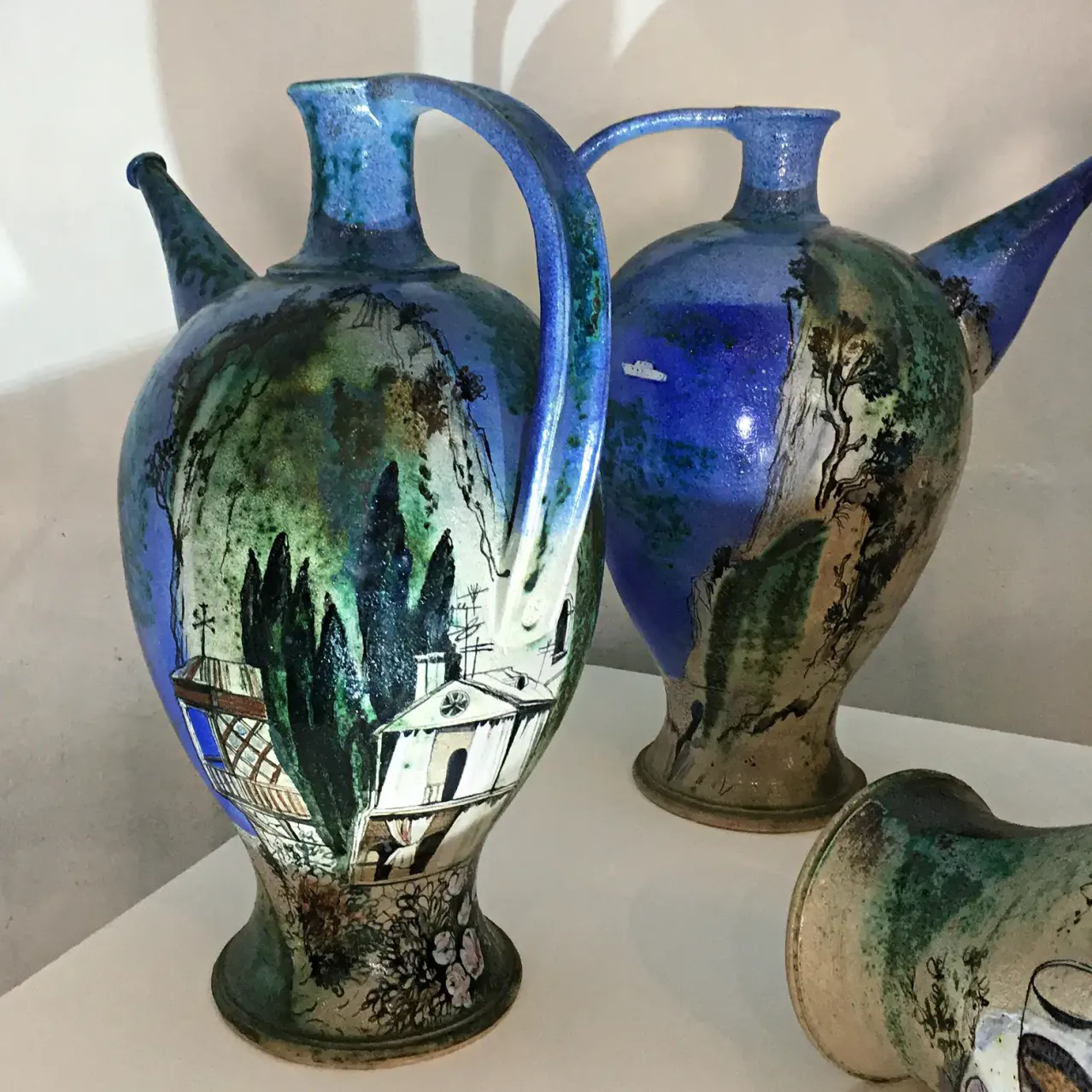 Наталия Савинова — Крым_2, 1988 (шамот, цветные глазури, надглазурная и подглазурная роспись)