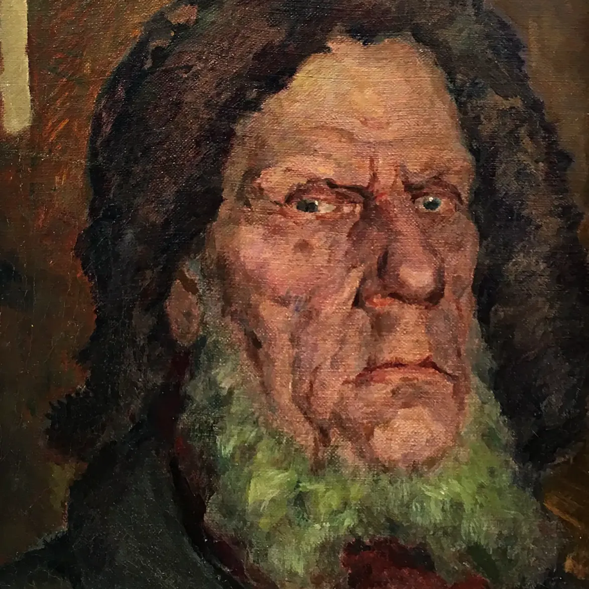 Николай Ионин — Старик, 1930 (холст, масло)