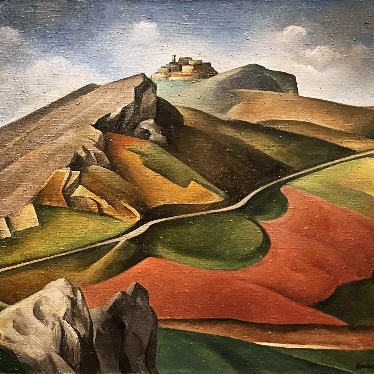 Александр Канольдт — Пейзаж Беллегра II, 1925 (холст, масло)