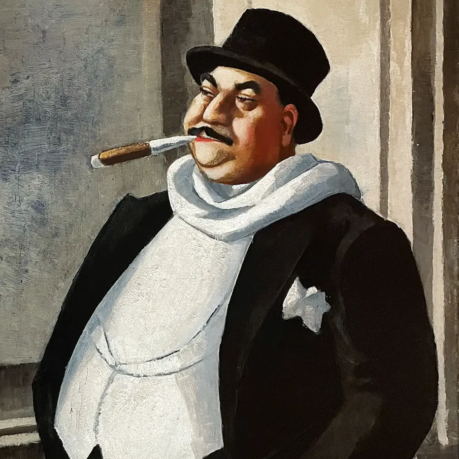 Зигфрид Шалом Зебба — Портрет актёра Курта Геррона, 1928 (холст, мало)