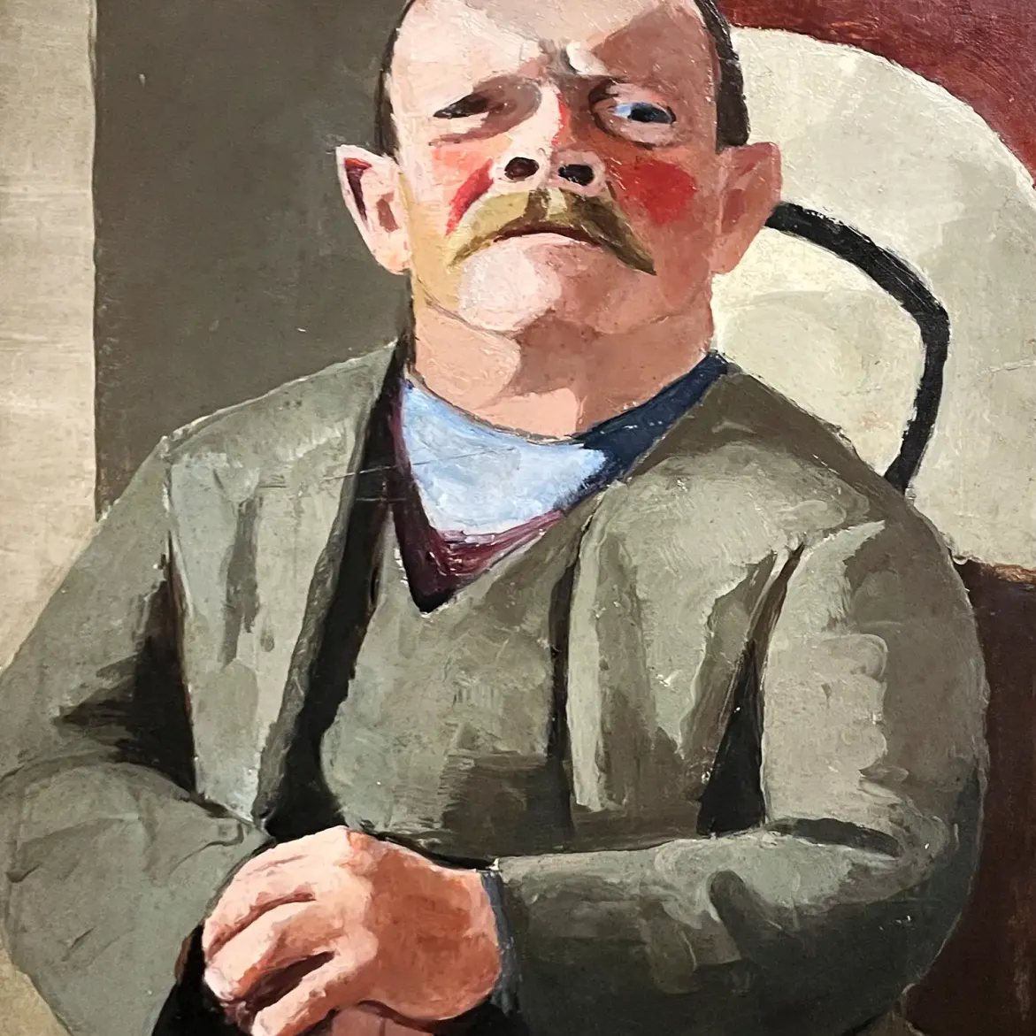 Мария-Луиза фон Мотезицки — Портрет карлика (Карл Мадер), 1928 (холст, масло)