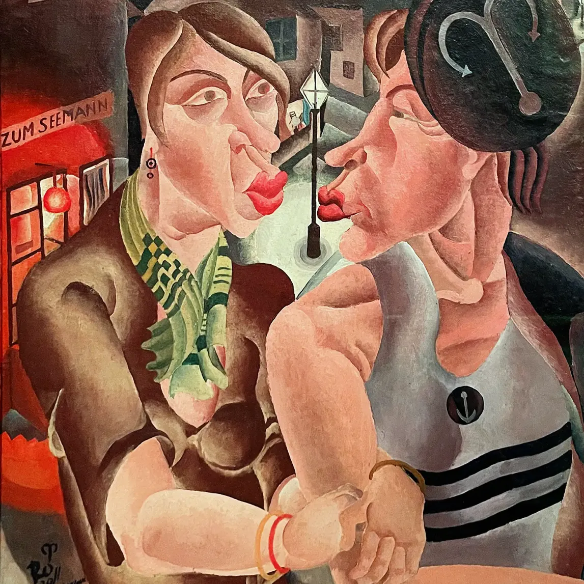 Марсель Ронай — Моряк и его девушка, 1929 (масло на бумаге, наклеенной на картон)