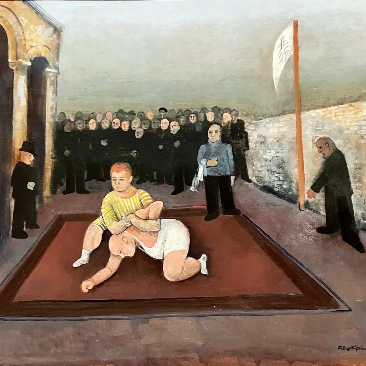 Феликс Нуссбаум — Парк древностей, 1931 (холст, масло)