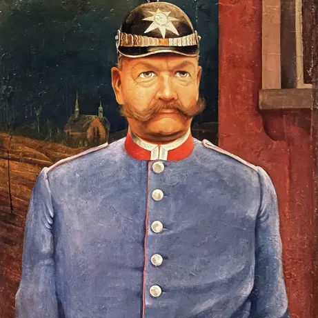 Франц Ленк — Портрет отца, 1926 (масло на дереве)