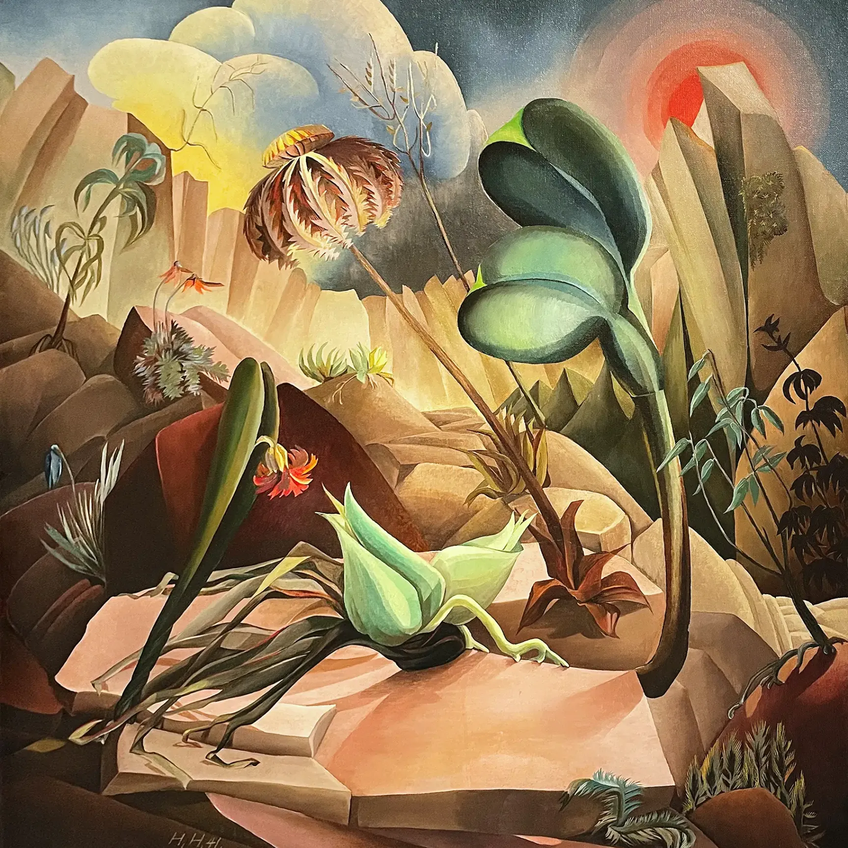 Ханна Хёх — Горный пейзаж, 1941 (холст, масло)