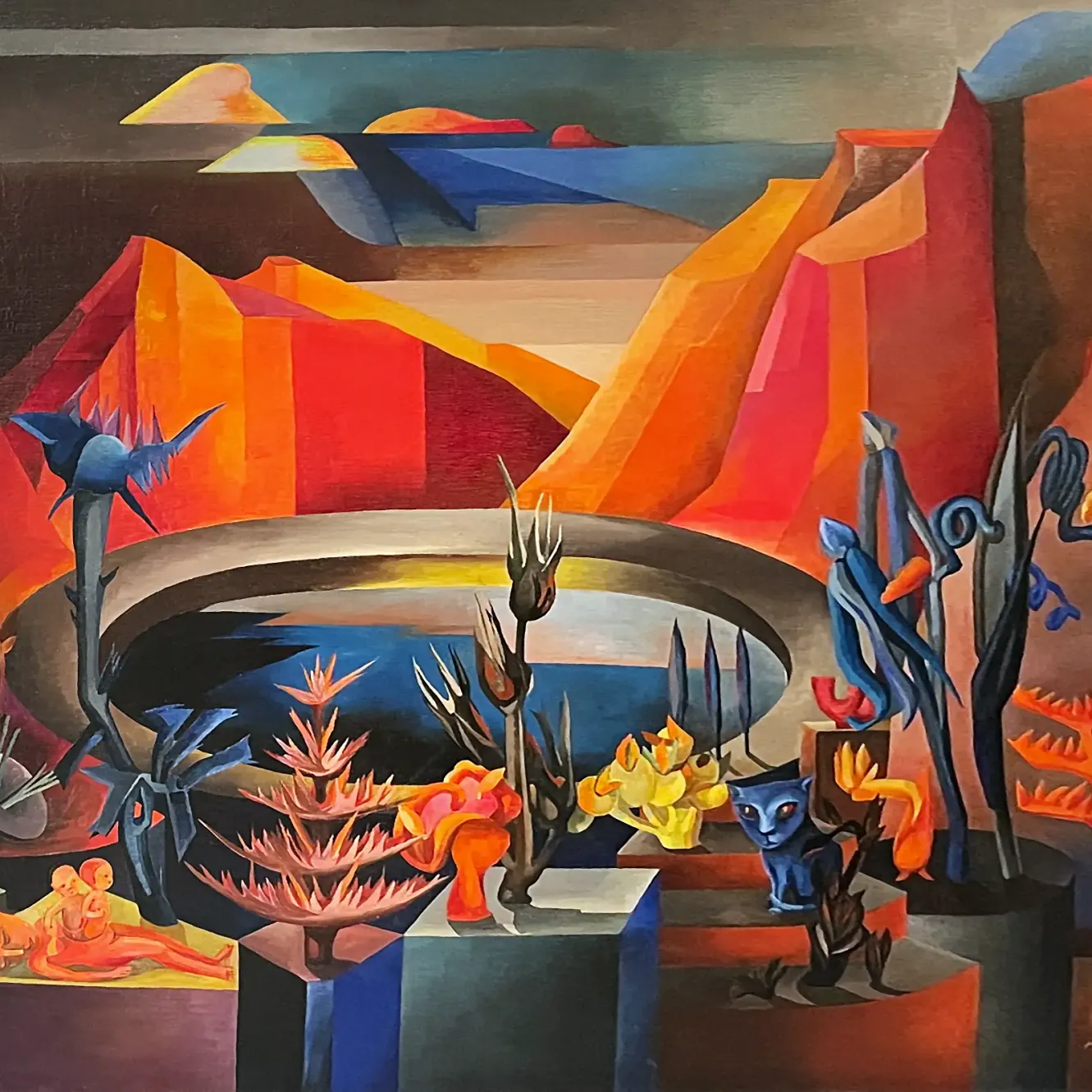 Ханна Хёх — Символический пейзаж 3, 1930 (холст, масло)