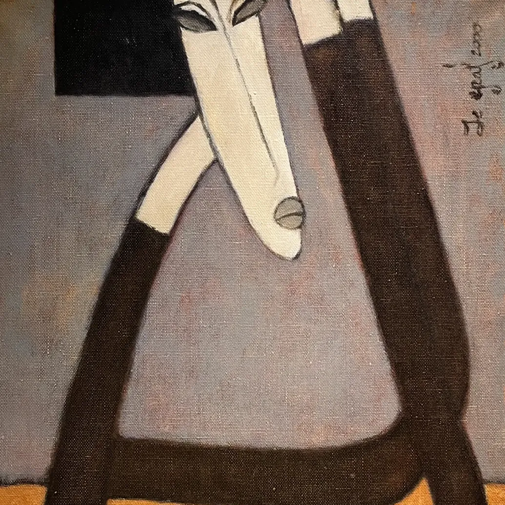 Олег Николаенко — Женщина (Сидящая за столом), 2000 (холст, масло)