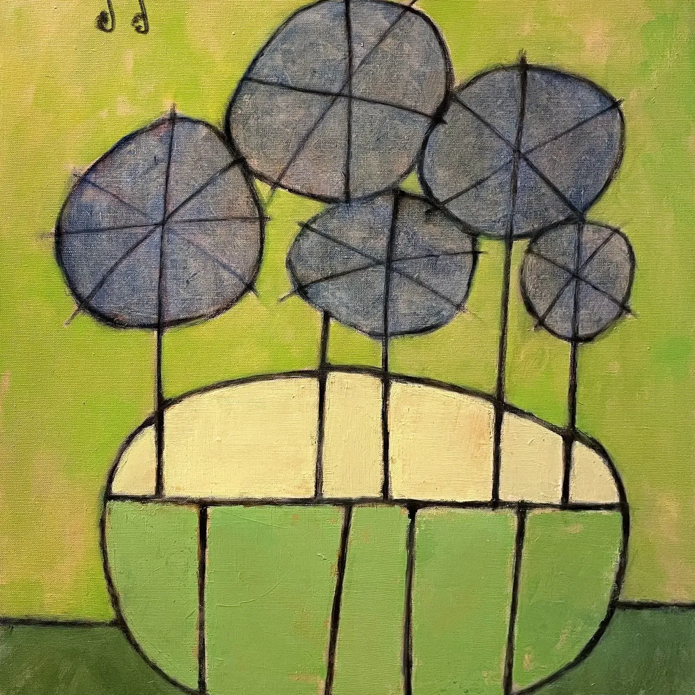 Олег Николаенко — Плод в вазе, 2022 (холст, масло)