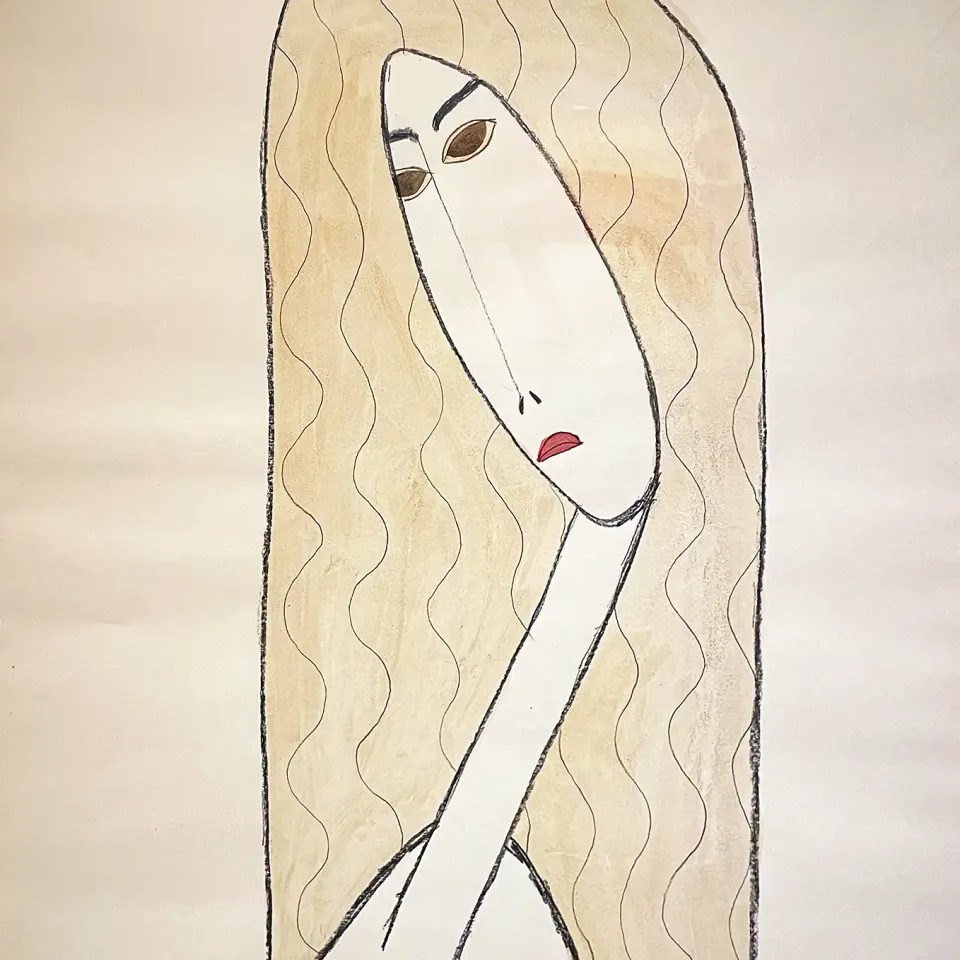 Олег Николаенко — Портрет 52, 1990 (смешанная техника)