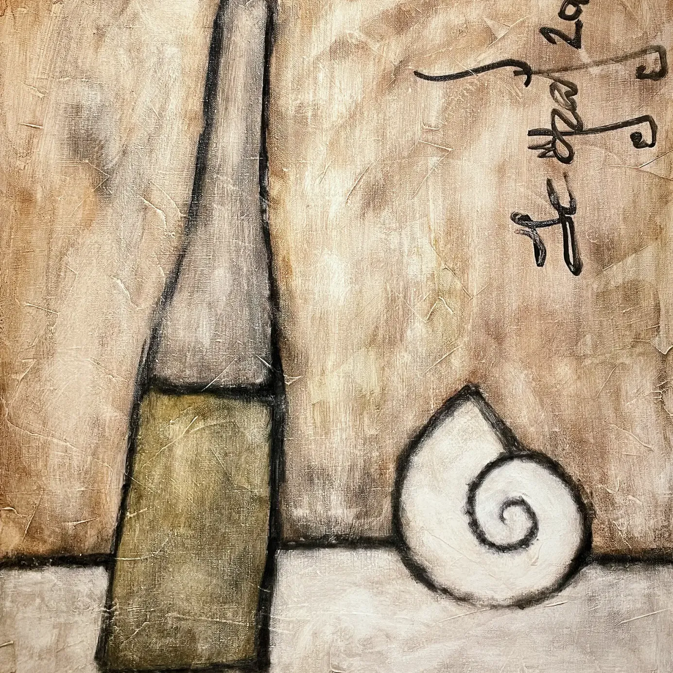 Олег Николаенко — Предметы (Бутылка и ракушка), 2006 (холст, масло)