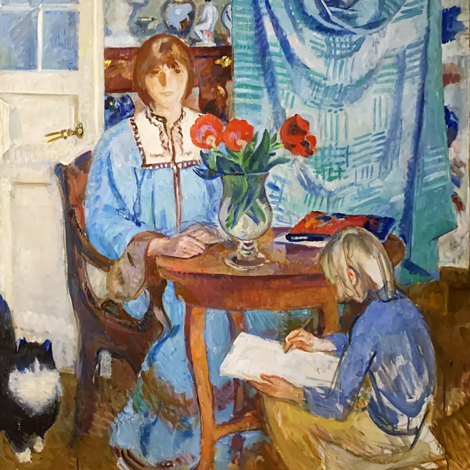 Ольга Богаевская — В мастерской, 1985 (холст, масло)