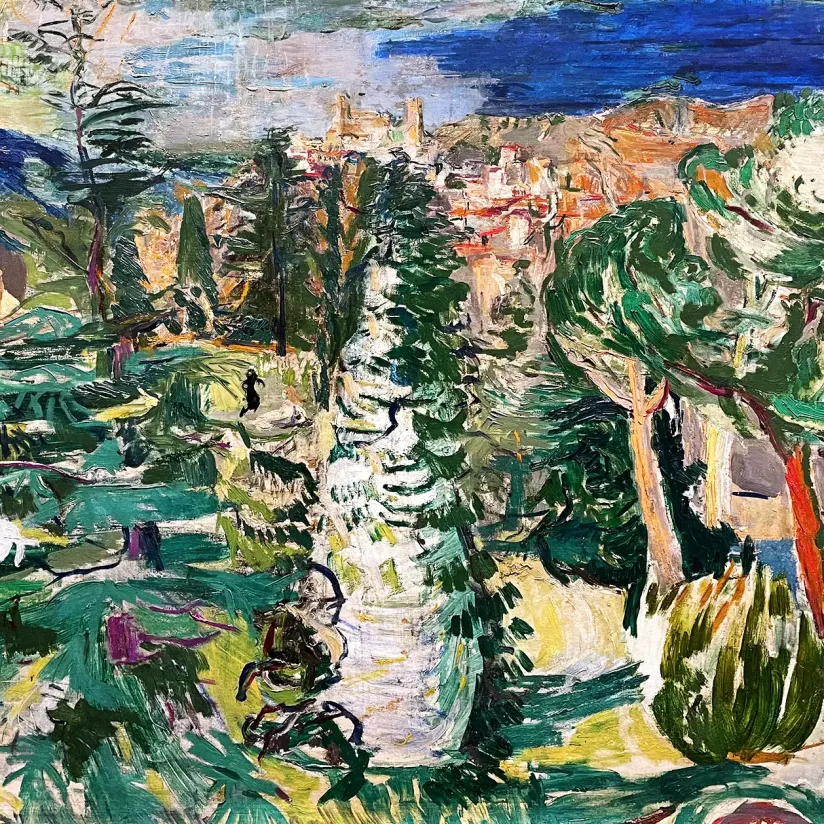 Оскар Кокошка — Вид на Верне-ле-Бен, 1925 (холст, масло)