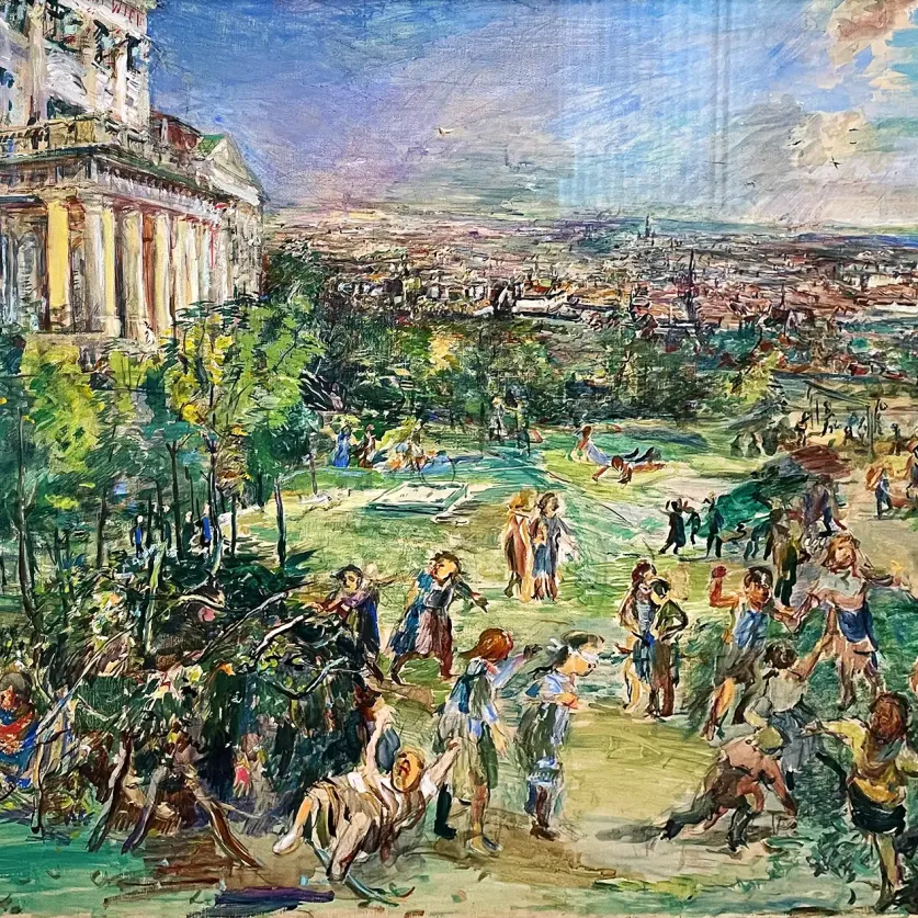 Оскар Кокошка — Замок Вильгельминенберг с видом на Вену, 1931 (холст, масло)