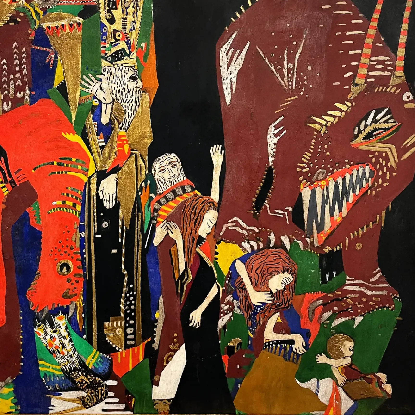 Оскар Кокошка — Индийская сказка, 1910-1912 (масло на дереве)