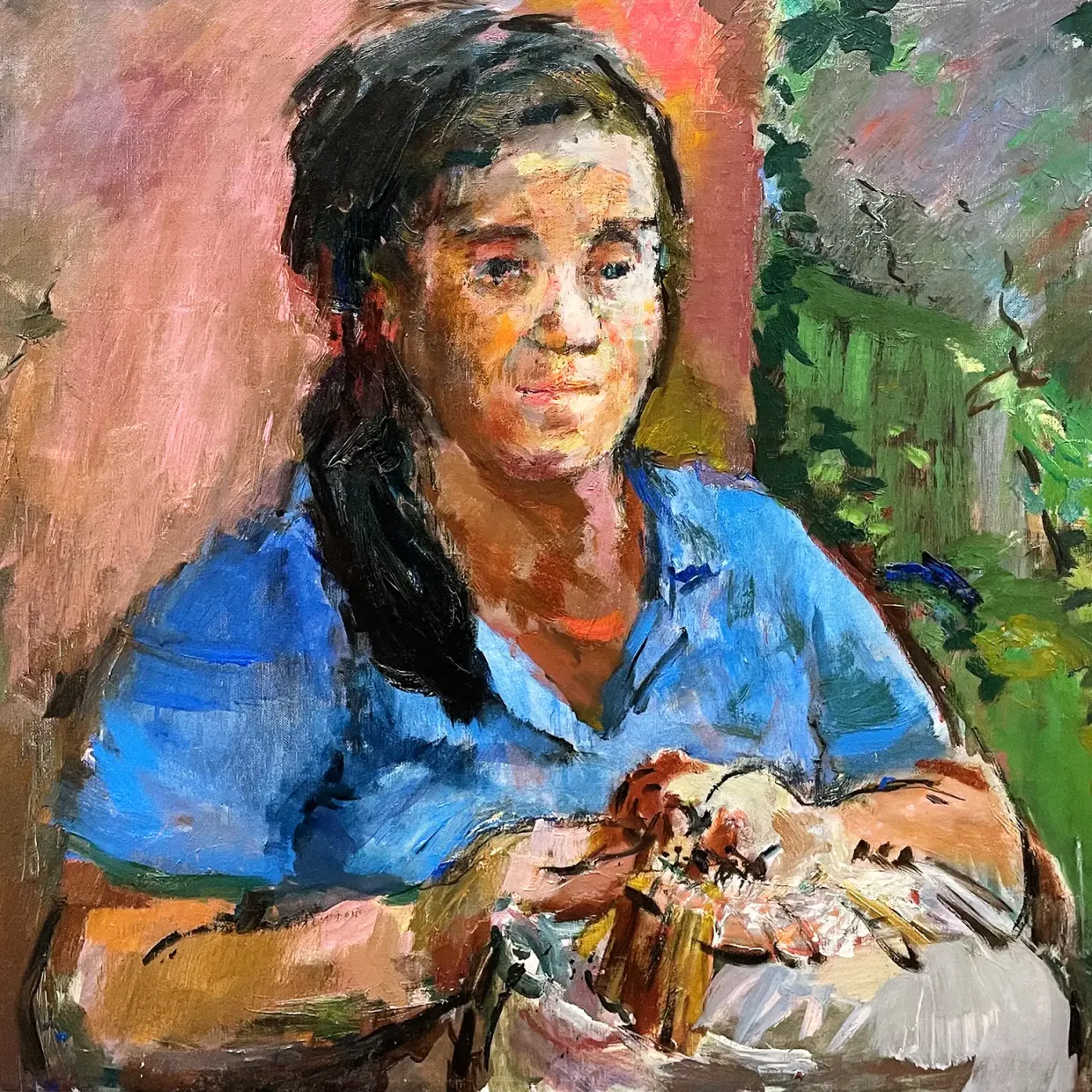 Оскар Кокошка — Кружевница, 1933 (холст, масло)