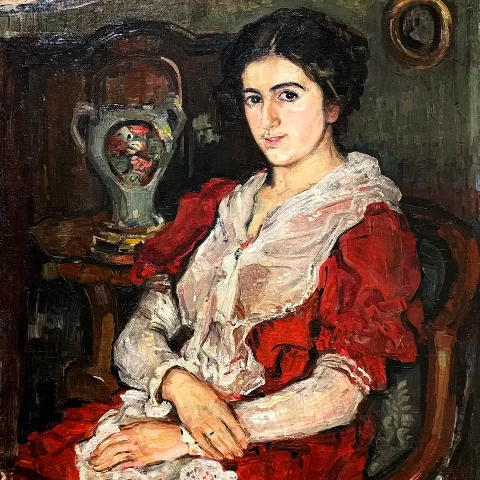 Оскар Кокошка — Натали Бечевски, 1907 (холст, масло)