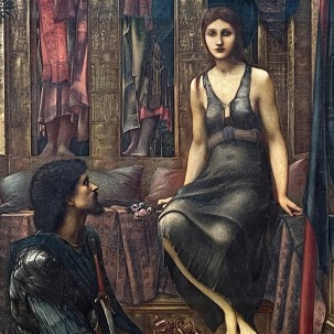 Джон Самюэль Рейвен — Эскиз для картины Сенфуэн в цвету, вид близ Кобхэма в Кенте, 1857 (картон, дерево, масло)