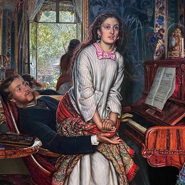 Уильям Холман Хант — Пробуждение совести, 1853 (холст, масло)