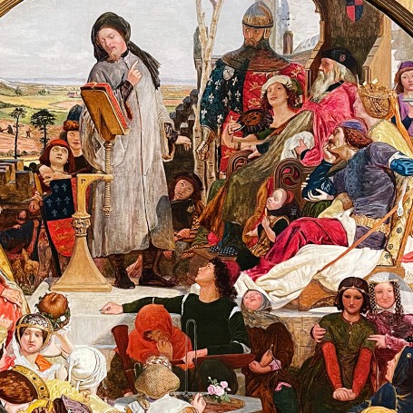 Форд Мэдокс Браун — Чосер при дворе Эдуарда III (холст, масло)