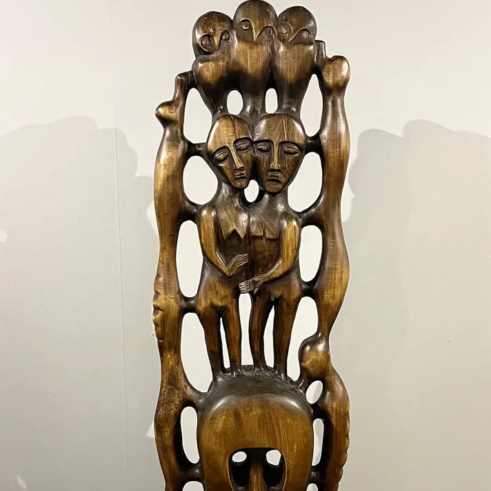 Валентин Рещиков — Начало. Адам и Ева, 1995 (дерево)