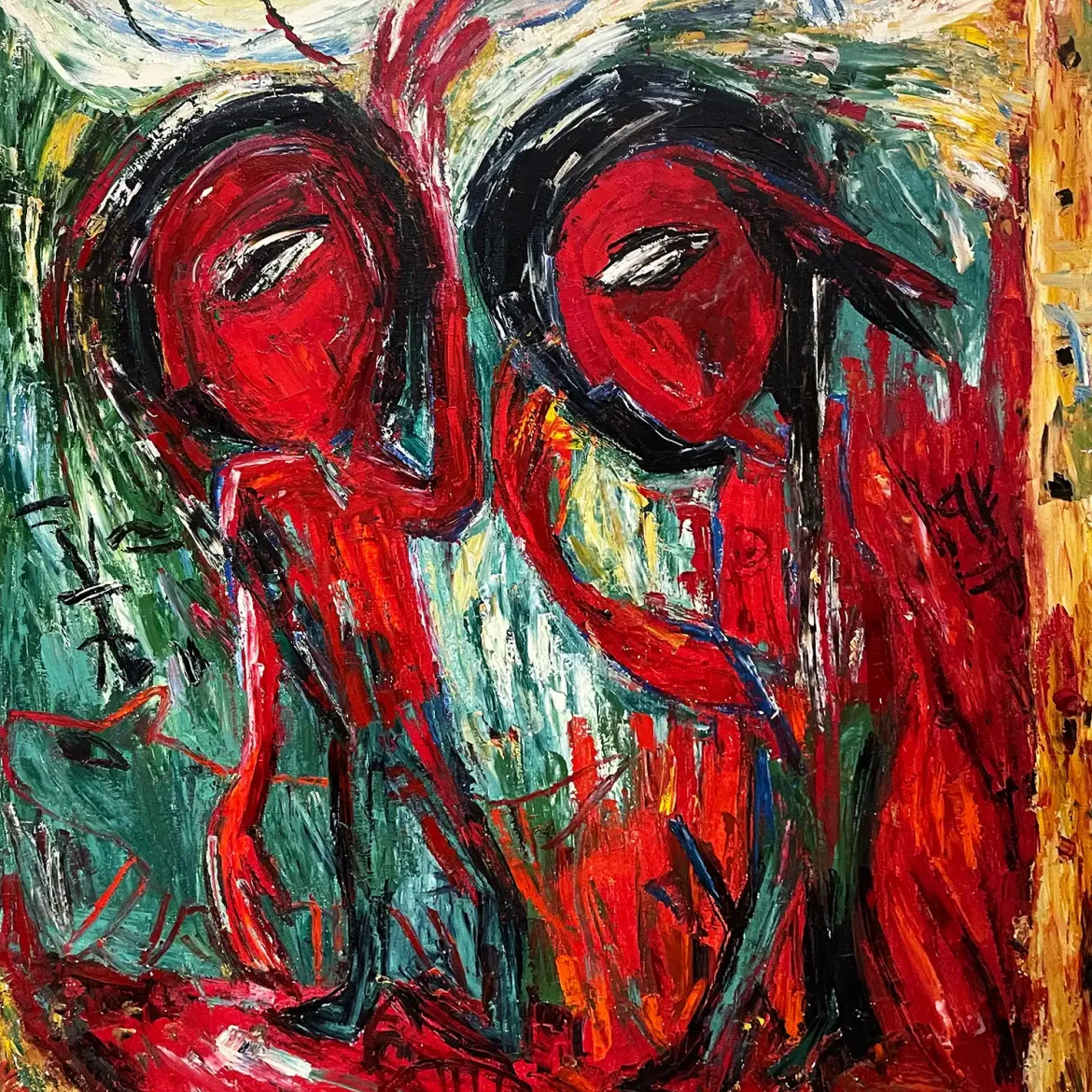 мария Каверзина — Изгнание из рая, 1989 (холст, масло)