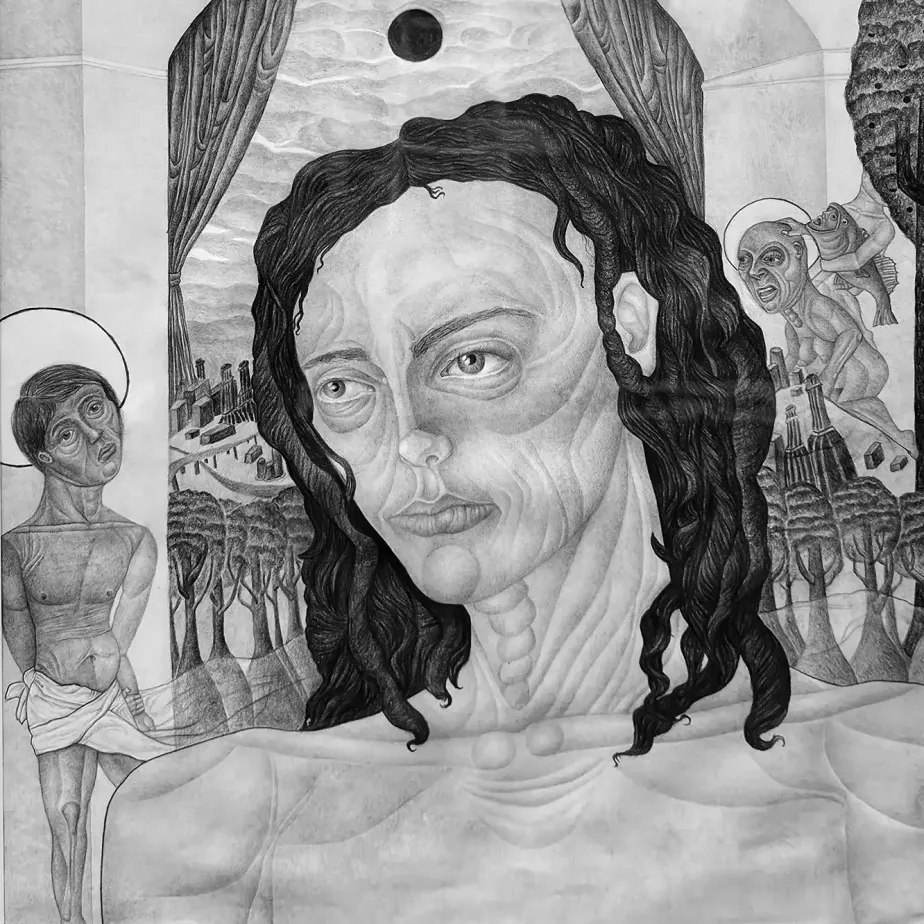 Рут Фойерштайн — Видение , 2023 (карандаш, бумага)