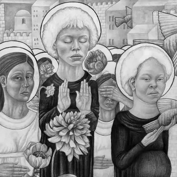 Рут Фойерштайн — Паломничество, 2025 (карандаш, бумага)