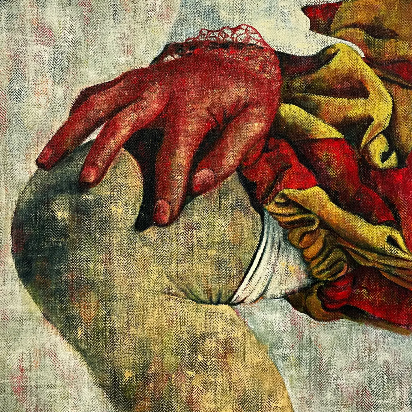 Сара Берман — Шут 2, 2025 (холст, масло)