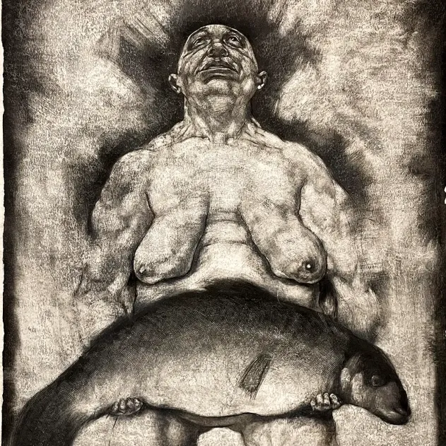 Саша Окунь — Без названия_3, 2025 (смешанная техника)