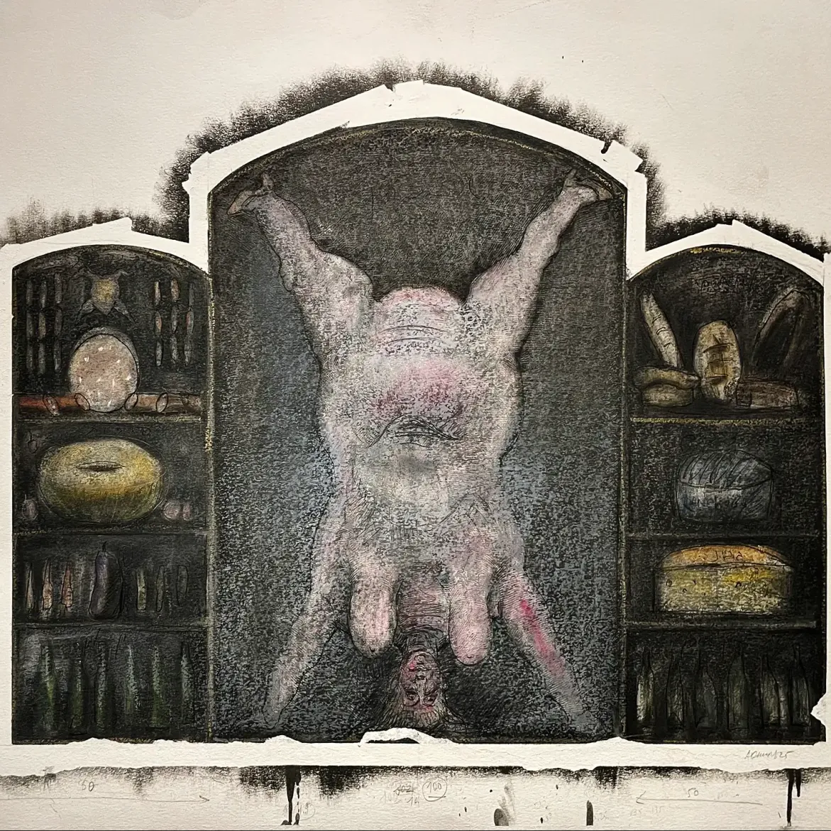 Саша Окунь — Без названия_5, 2025 (смешанная техника)