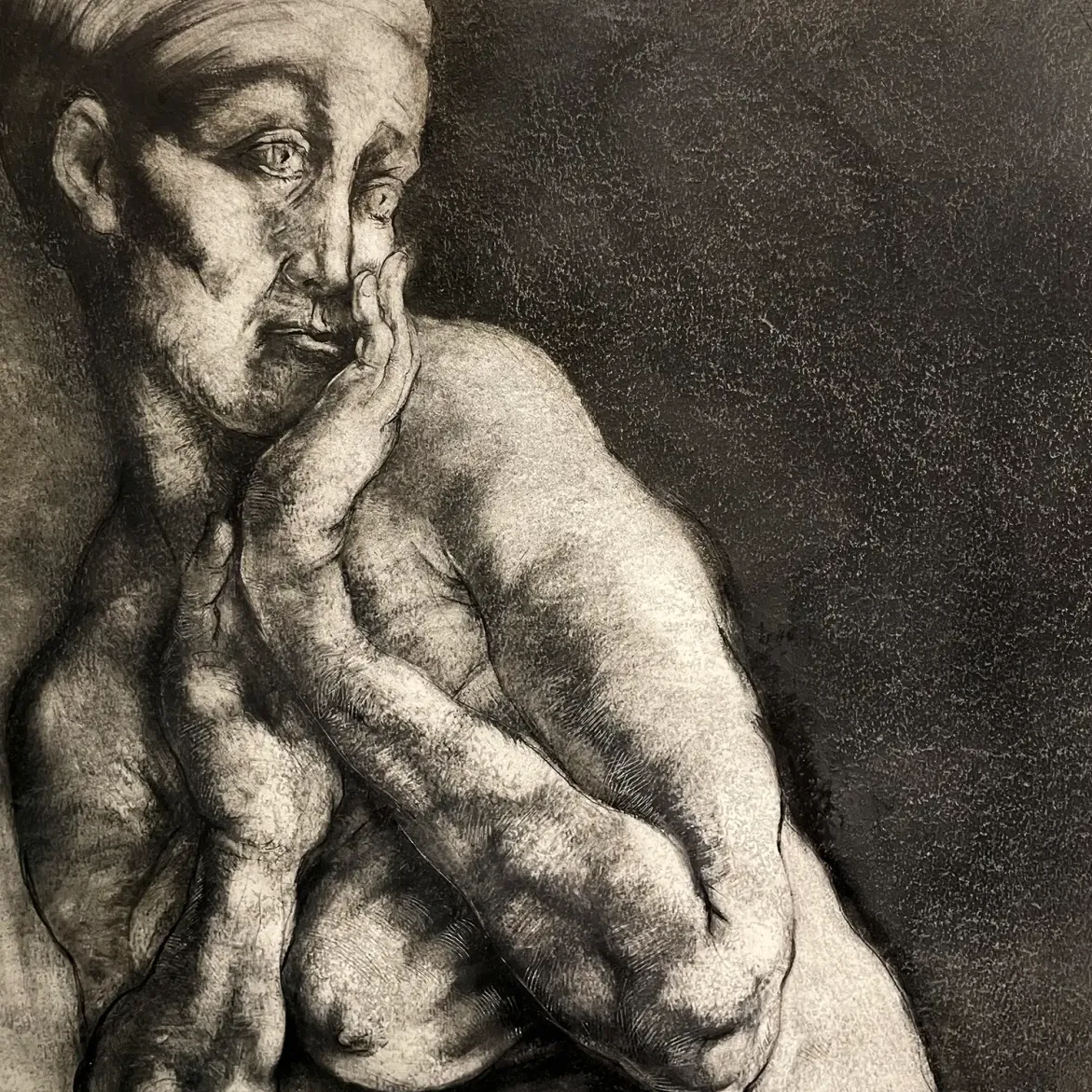 Саша Окунь — Без названия_8, фрагмент 2, 2025 (смешанная техника)