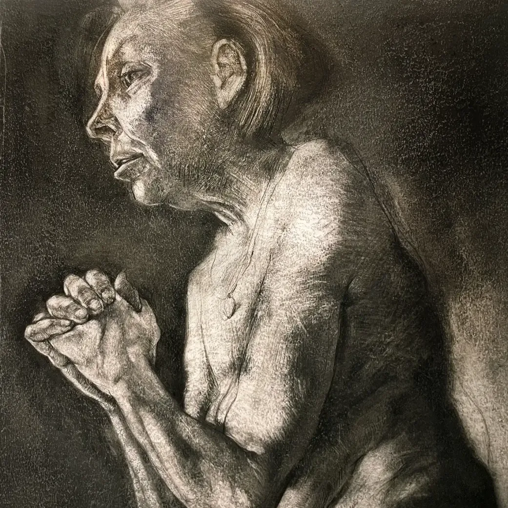 Саша Окунь — Без названия_8, фрагмент 3, 2025 (смешанная техника)