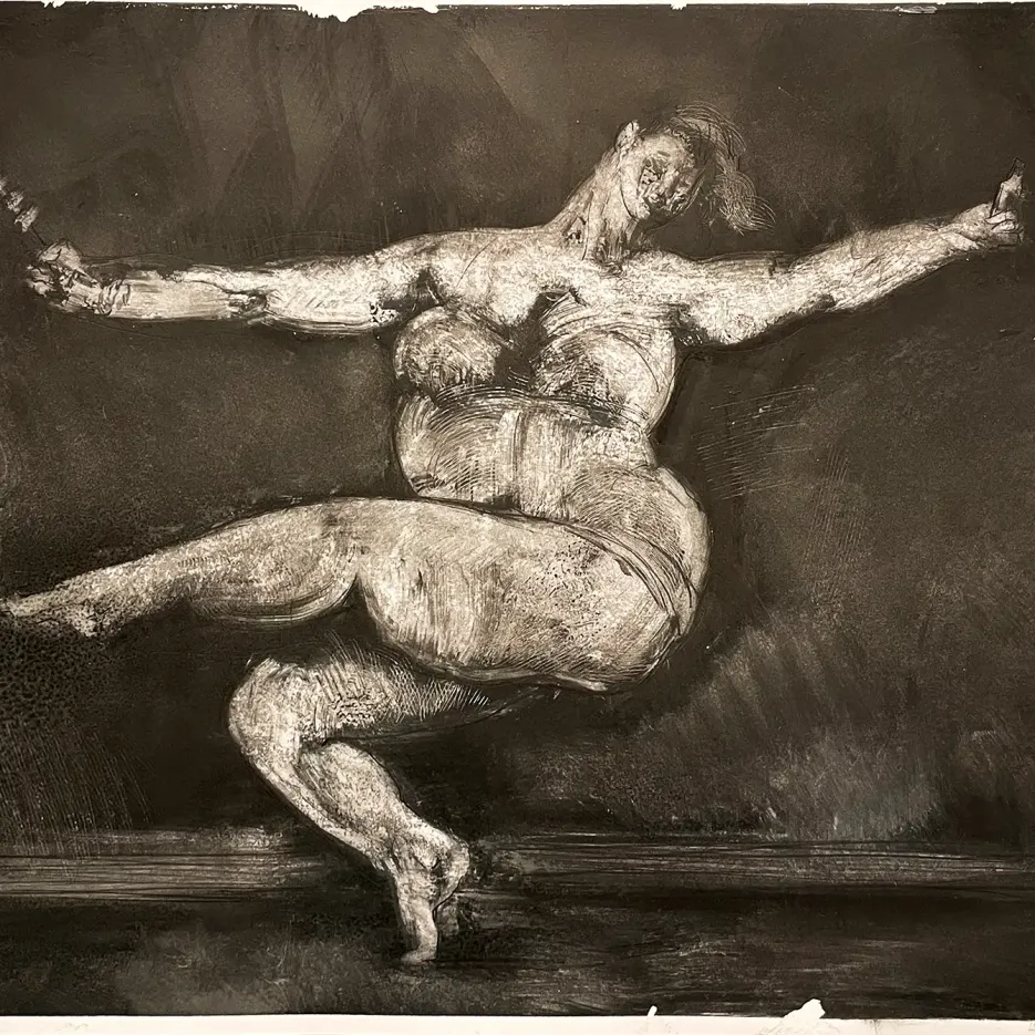 Саша Окунь — Этюды для Тины Калишер_3, 2025 (смешанная техника)