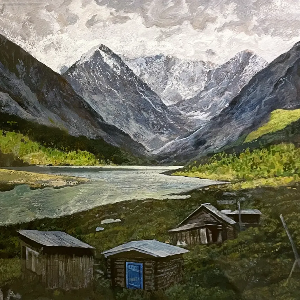 Станислав Дулатов — Ак-кем, 2010 (бумага, темпера)