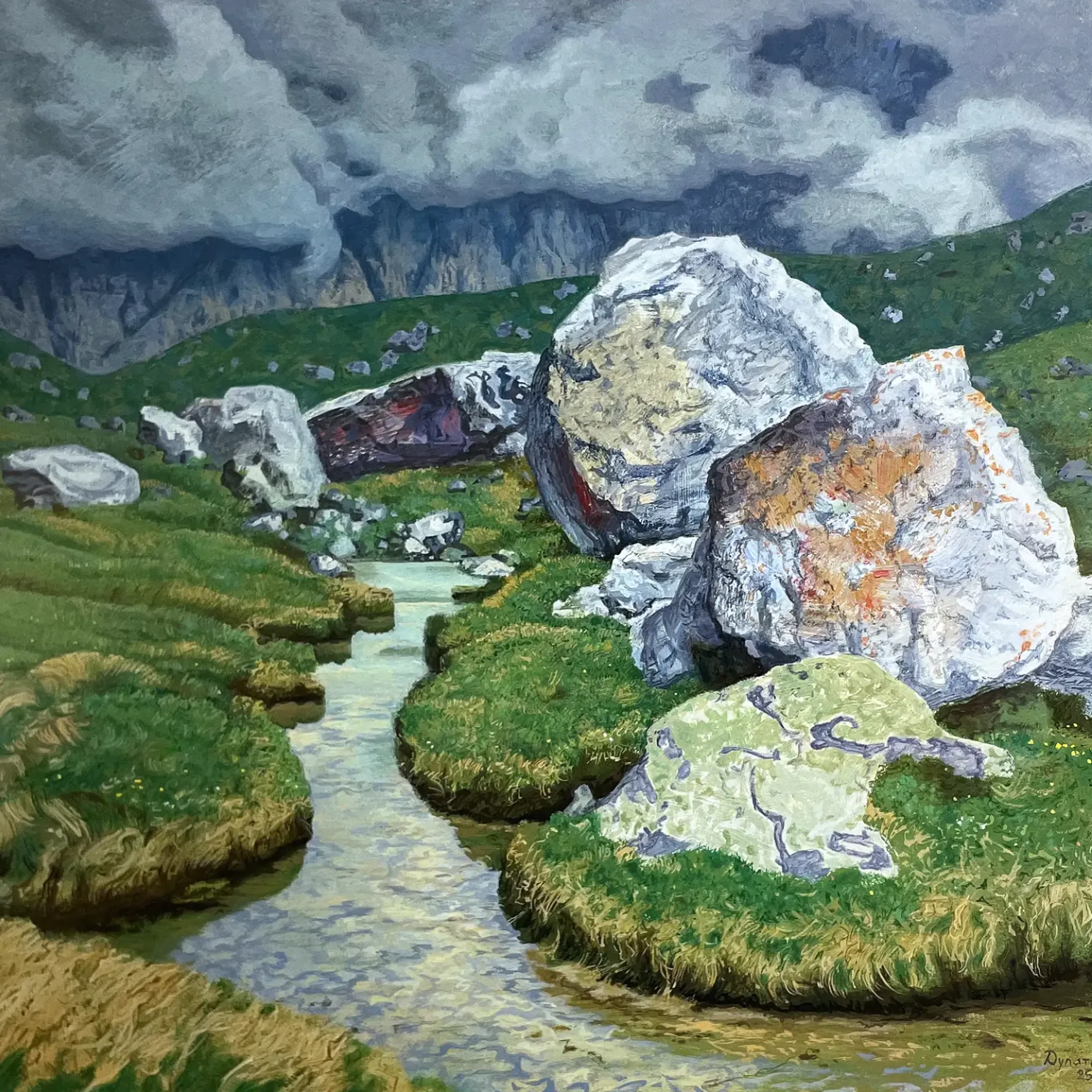 Станислав Дулатов — Алтай, 2010 (бумага, темпера)