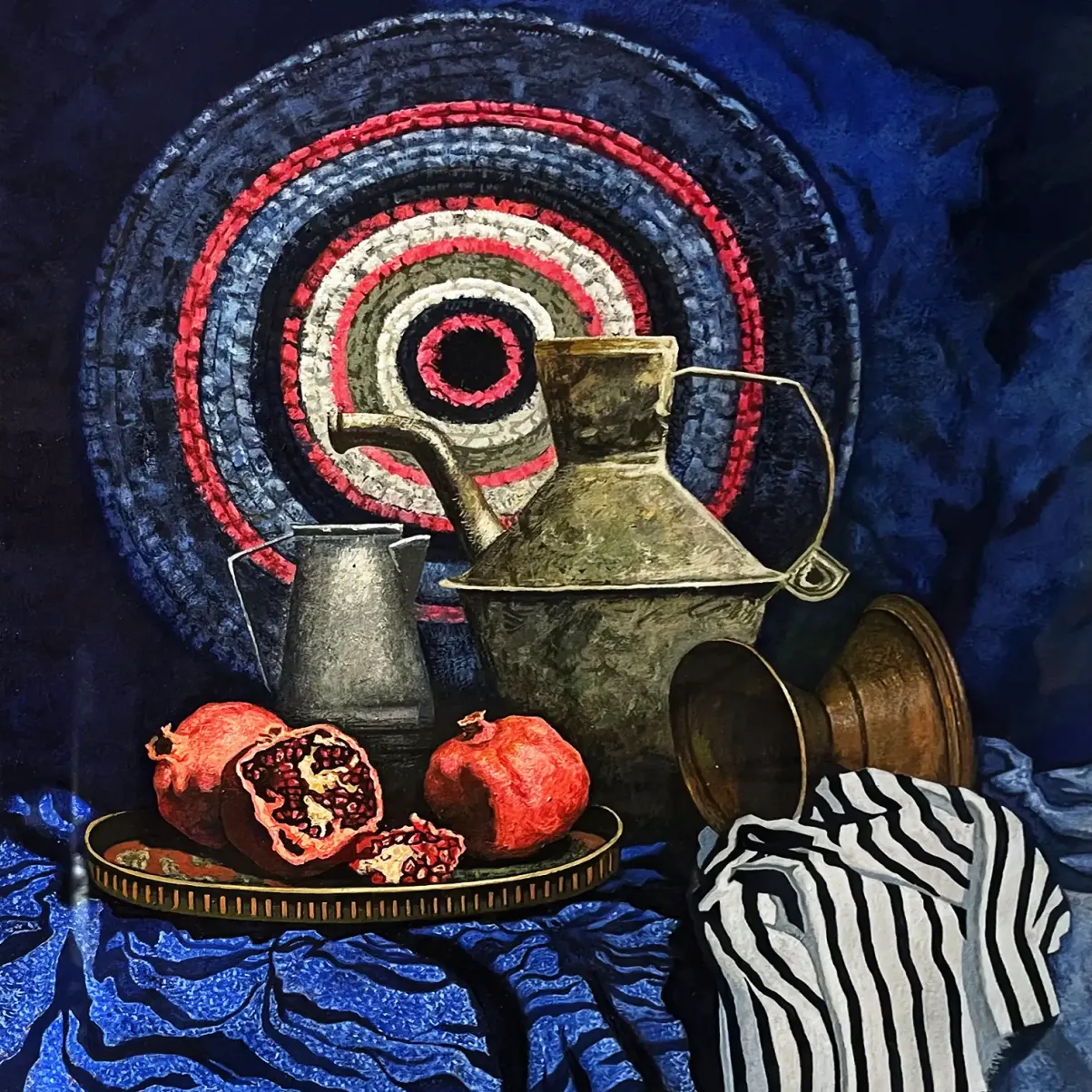 Станислав Дулатов — Восточный натюрморт, 2025 (бумага, темпера)