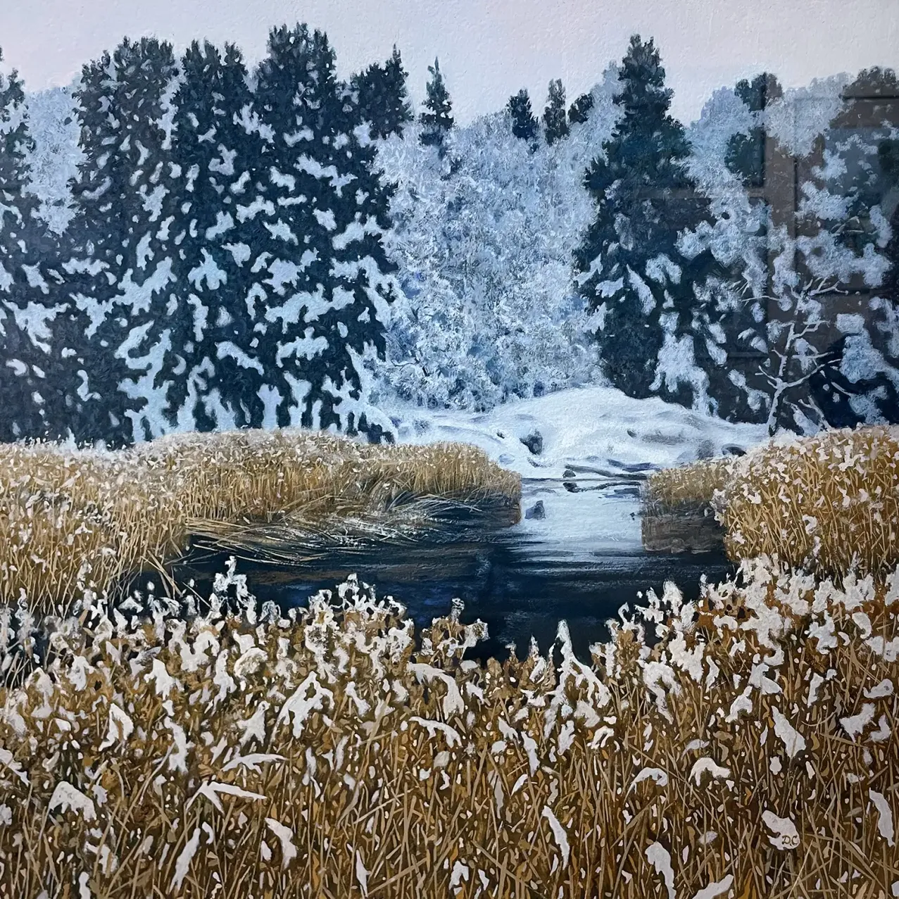 Станислав Дулатов — Кургальский заказник, 2025 (бумага, темпера)